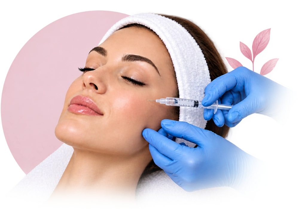 A dermal filler treatment being carried out at WEareAesthetics